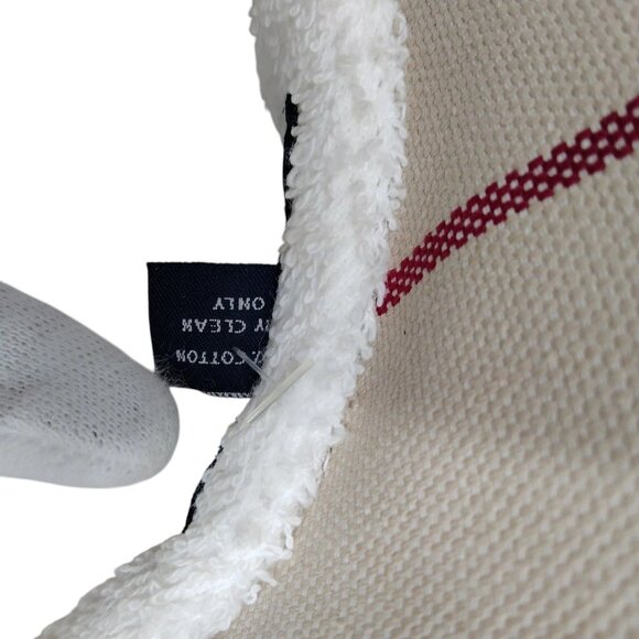 (S2) Authentic Burberry Cap Sun Visor Beige Fablic Luxury Vintage Designer Handb main image 8